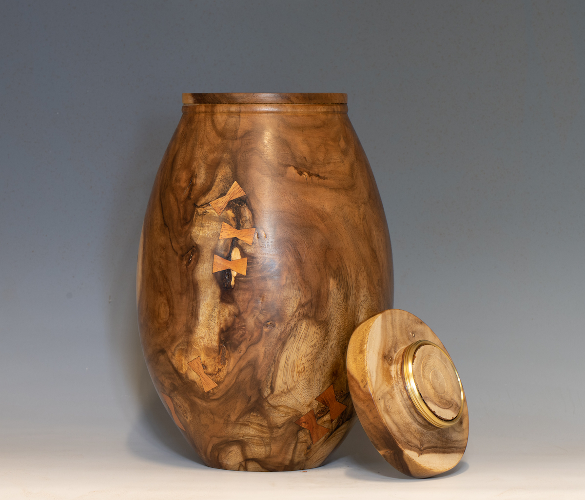  Kou Urn, brass insert. 