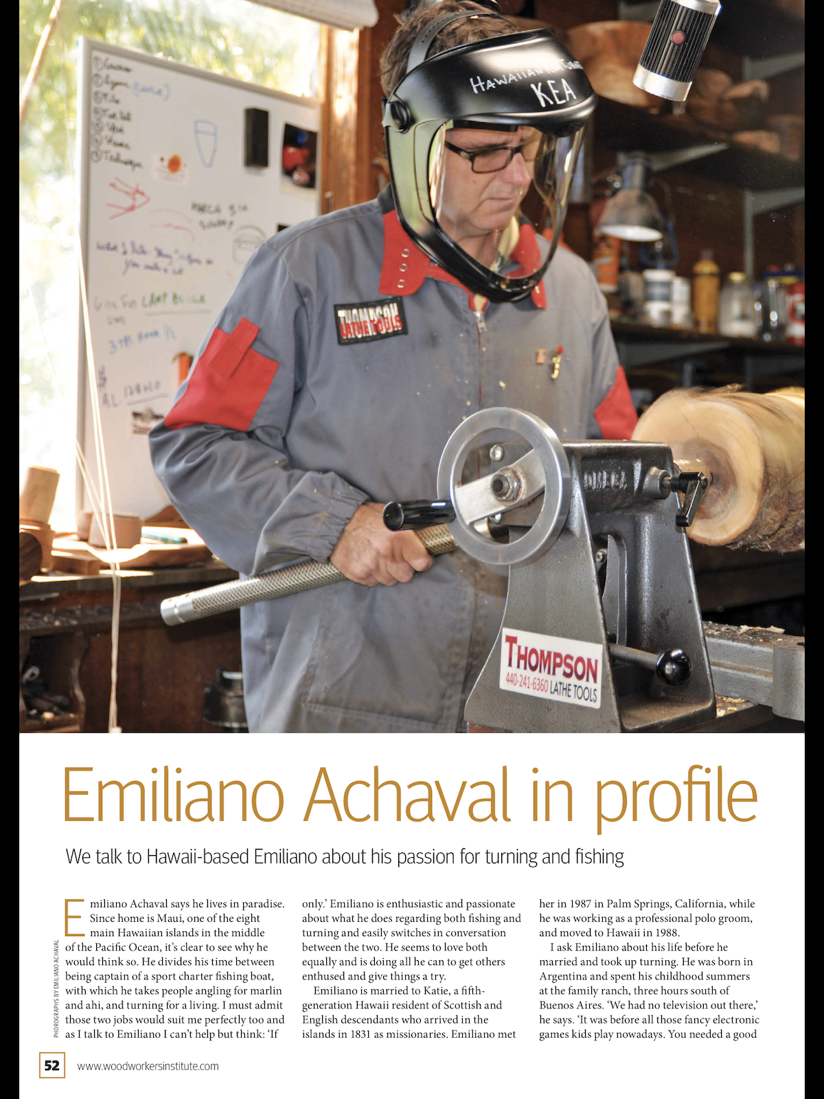  My profile introductory article for Woodturning magazine! 
