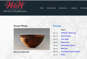  Maui Koa bowl, another WOW cover of the day, this one was picked by one of the world's best turners: Terry Scott 
